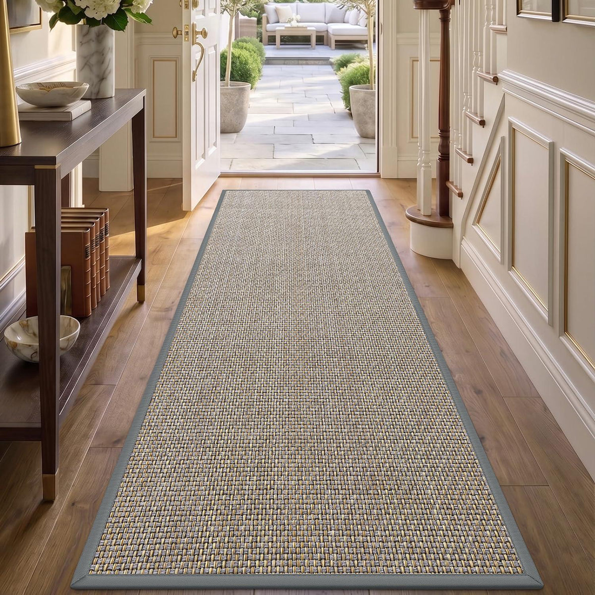 Läufer Flur Grau 60x210 cm – Rutschfest & Saugstark