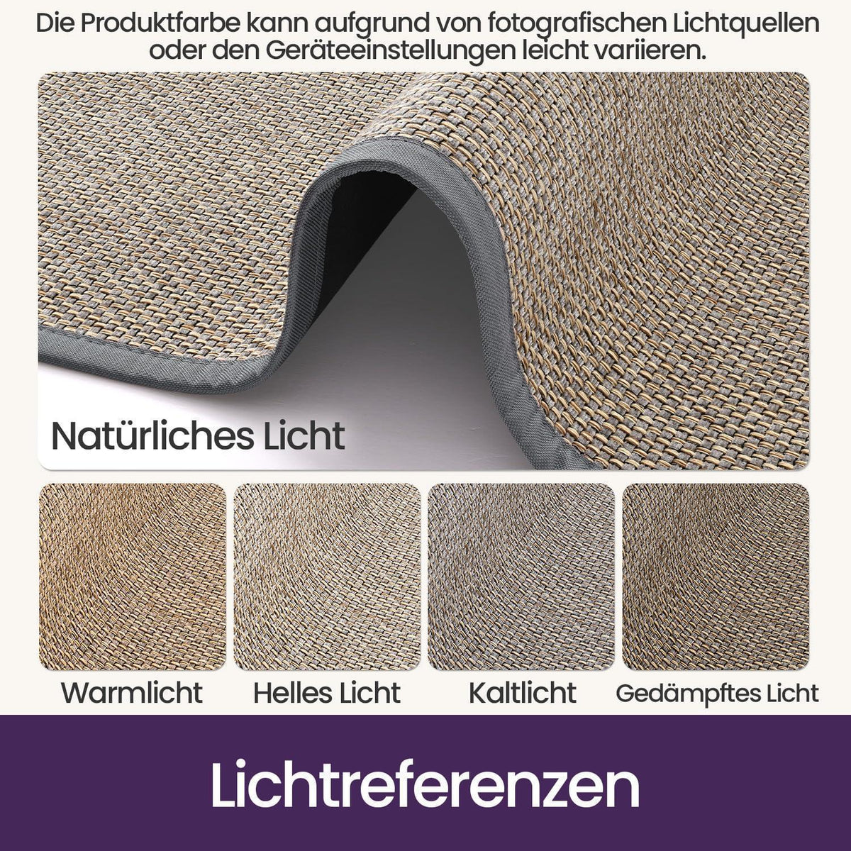 Läufer Flur Grau 80x300 cm - Rutschfest & Saugstark