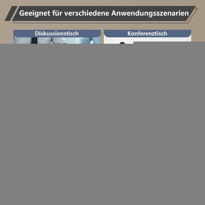 Modularer Konferenztisch, Erweiterbar, 200 cm, Dunkelgrau