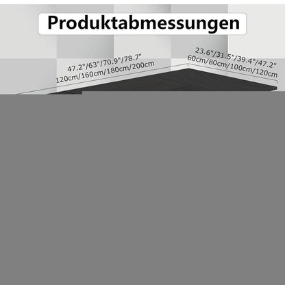 Modularer Konferenztisch, Erweiterbar für 4-12 Personen, Schwarz
