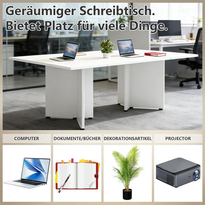 Modularer Konferenztisch Erweiterbar | Schreibtisch für Büro & Meeting