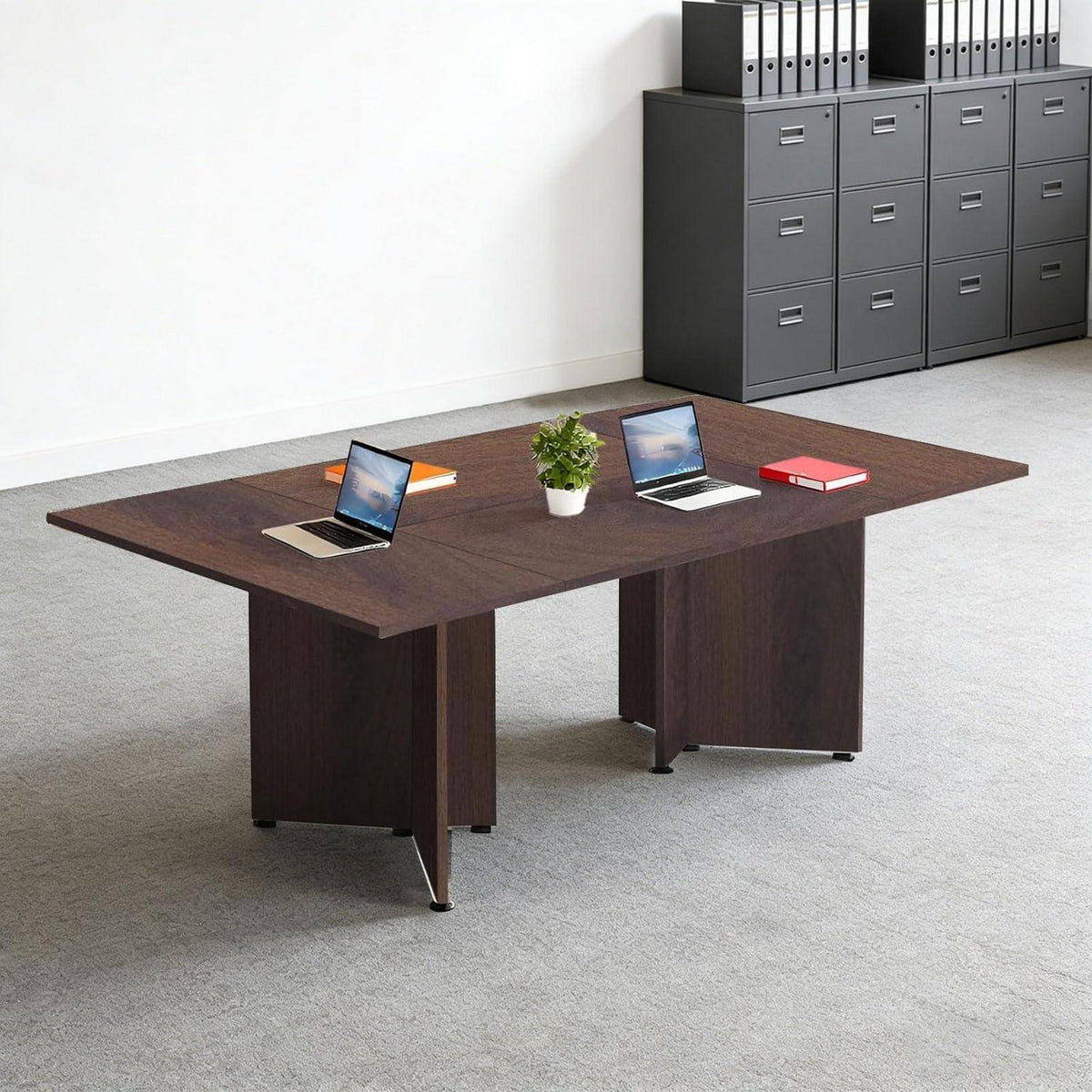 Erweiterbarer Konferenztisch Modular | 240 cm | Dunkelbraun