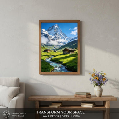 Malen nach Zahlen Landschaft Berg – DIY Bastelset 40x50cm