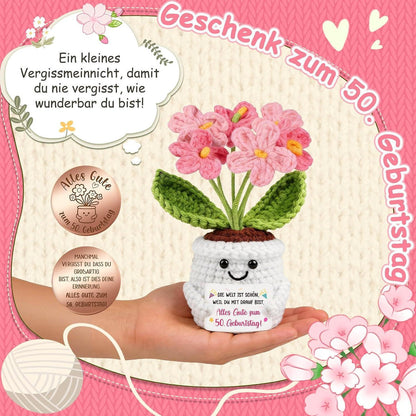 Geschenk 50. Geburtstag Frau - Pocket Hug Vergissmeinnicht