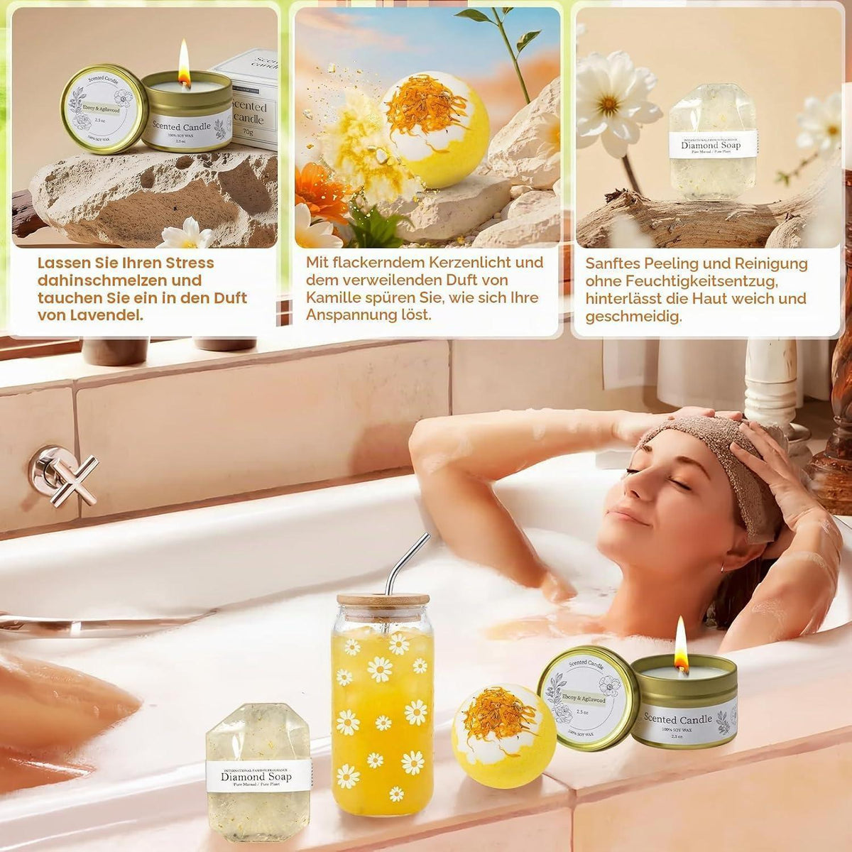 Wellness Geschenkset für Frauen – Entspannung & Freude