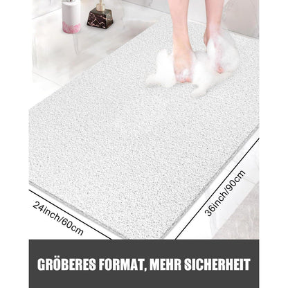 Rutschfeste Duschmatte 60x90 cm – Weiche Luffa Massage Matte