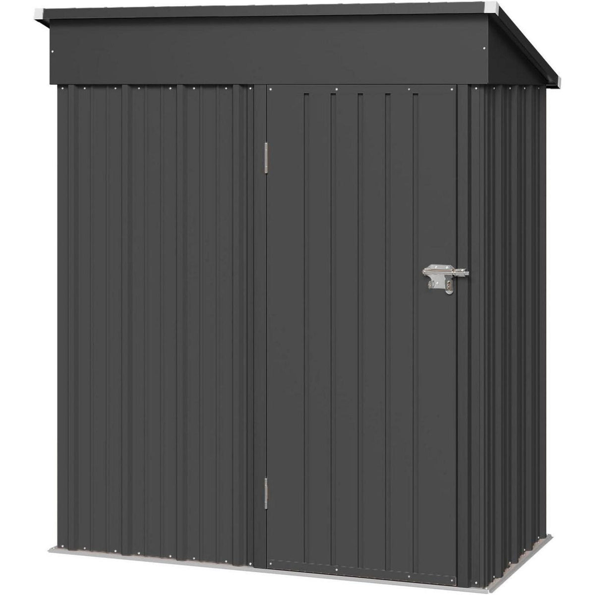 Gerätehaus Metall 150x91x185 cm mit Fundamentrahmen & Schloss
