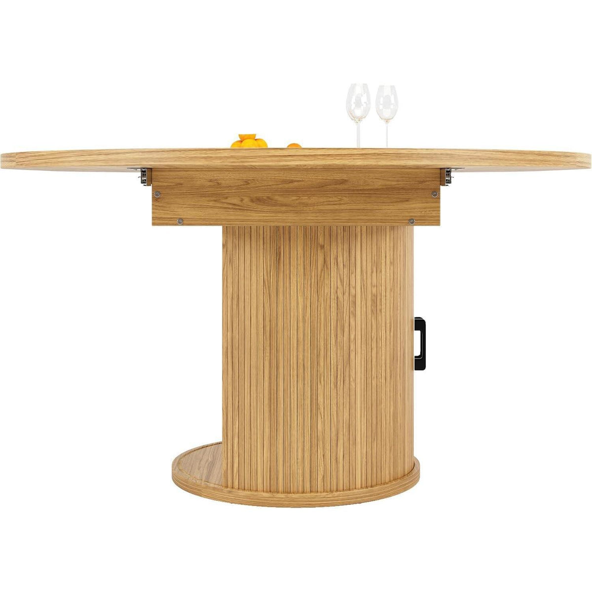 Ausziehbarer Esstisch Holz – 118-158 cm, Platz für 6 Personen