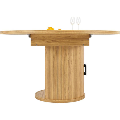 Ausziehbarer Esstisch Holz – 118-158 cm, Platz für 6 Personen