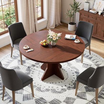 Runder Esstisch Holzfuß 120x120cm – Küchentisch für 4-6 Personen
