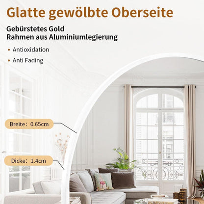 Ganzkörperspiegel Bogenförmig 170x70cm | Stand- & Wandspiegel Modern