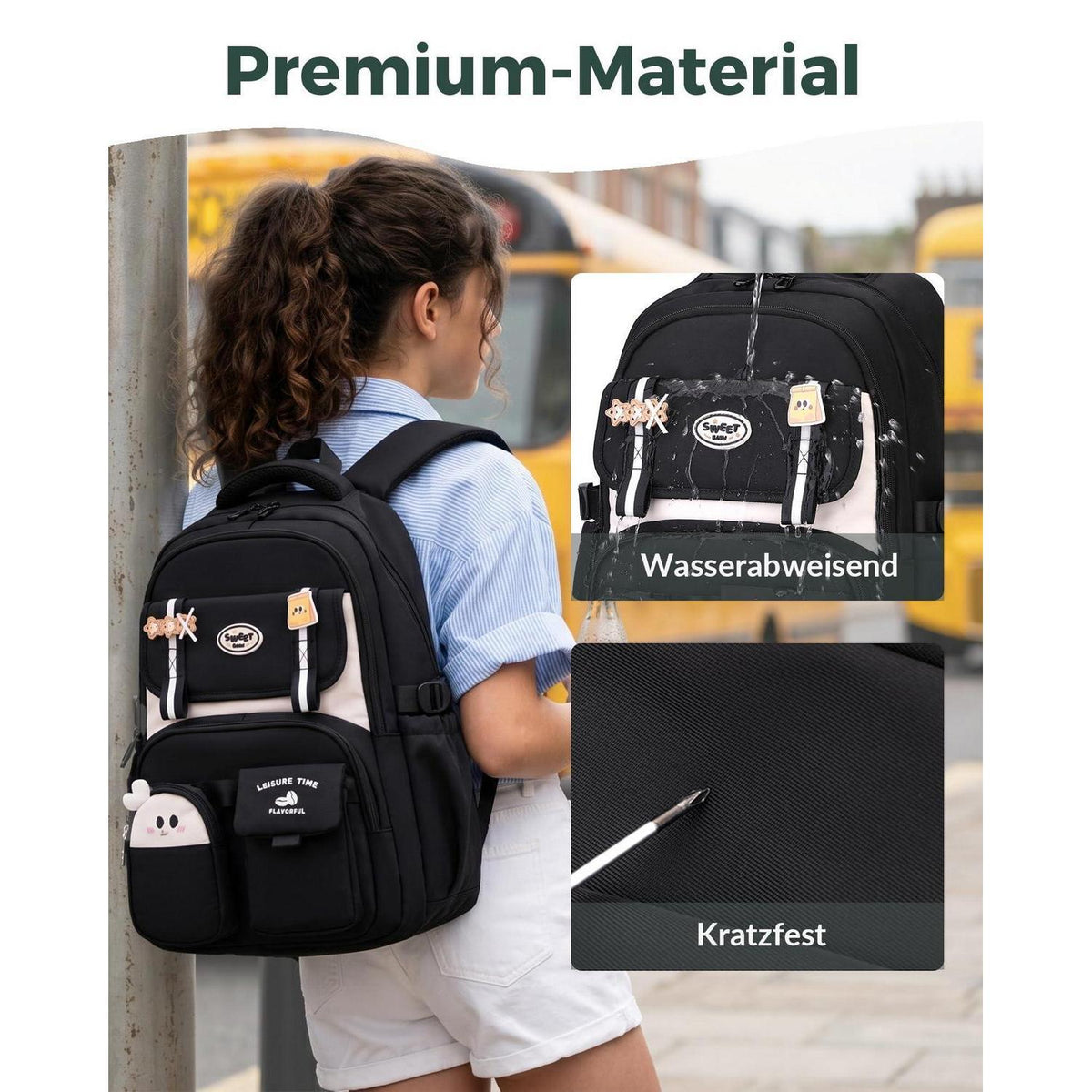 Schulrucksack Mädchen Lila – 30L Laptopfach & Ergonomisch