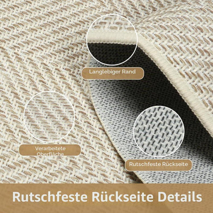 Rutschfeste Fußmatte Innen 43x76cm – Schmutzfangmatte für Eingang & Flur