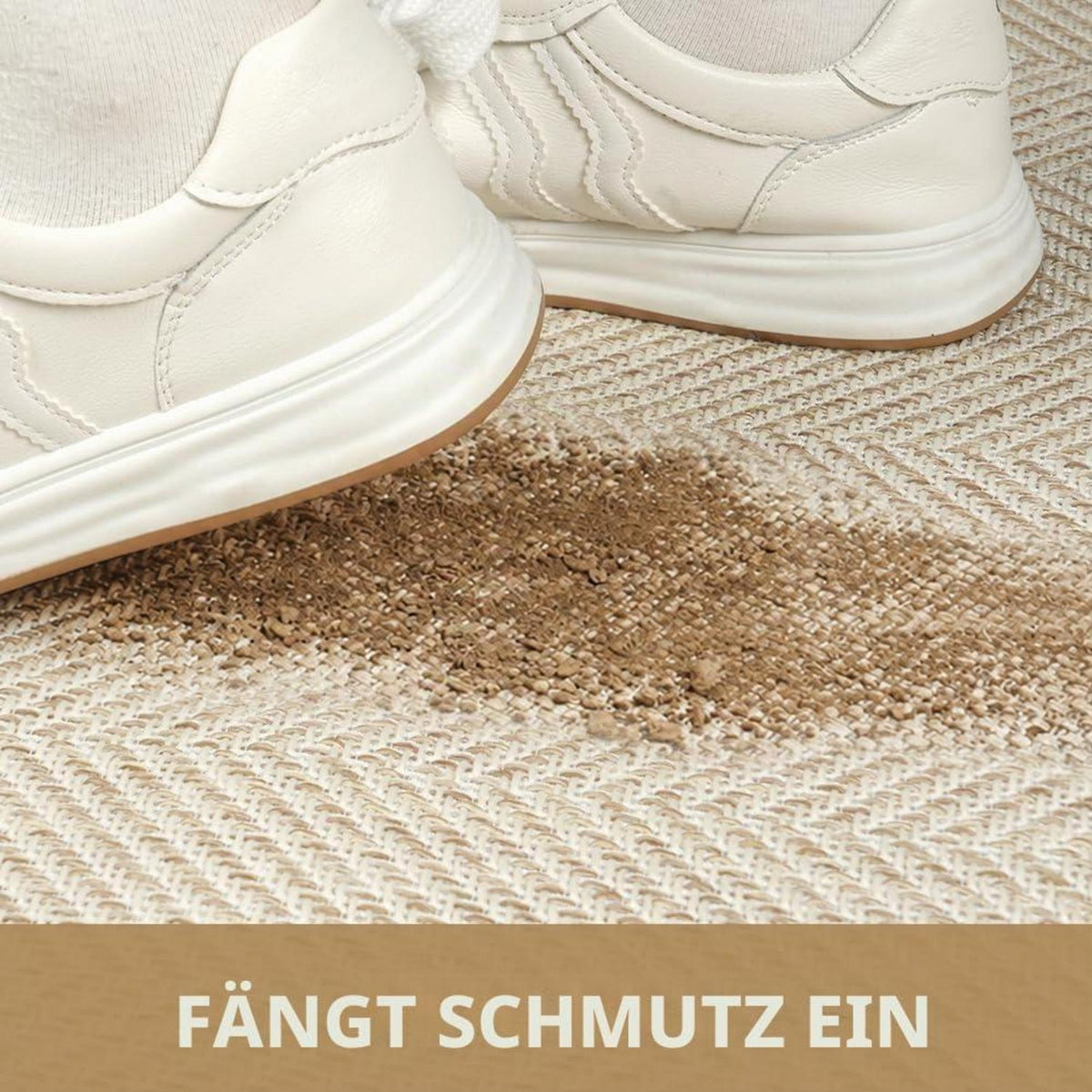 Rutschfeste Fußmatte Innen 43x76cm – Schmutzfangmatte für Eingang & Flur