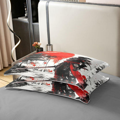 Japanisches Samurai Bettwäsche-Set 220x240 Baumwolle