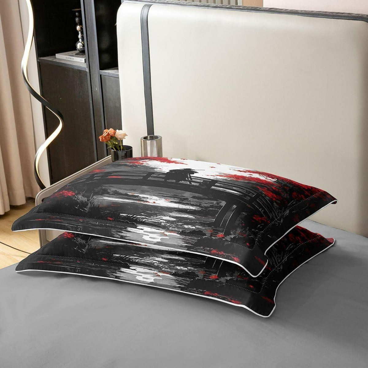 Japanisches Samurai Bettwäsche-Set 220x240 Baumwolle