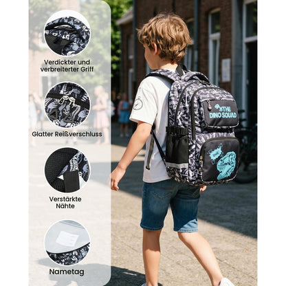 Schulranzen Jungen 1.-4. Klasse Reflektierend & Nachtleuchtend