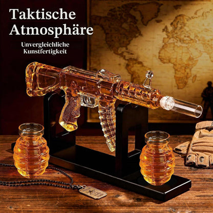 Whisky Dekanter Set mit Gläsern & Trichter – Geschenk für Männer