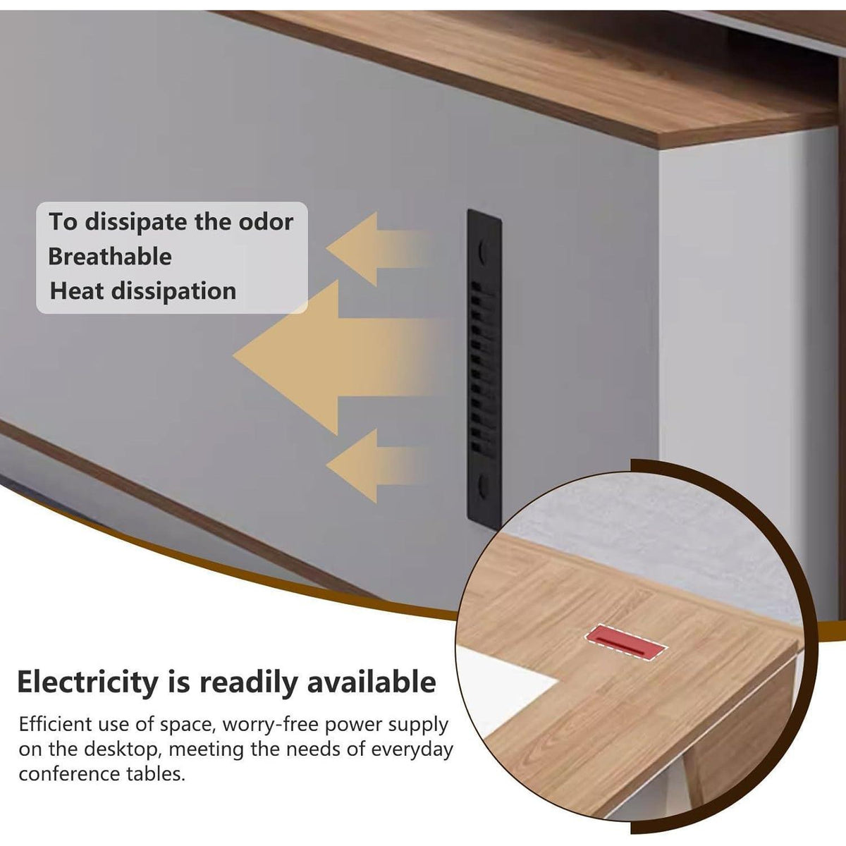 Moderner L-förmiger Schreibtisch mit Stauraum – Großer Bürotisch 170x80 cm