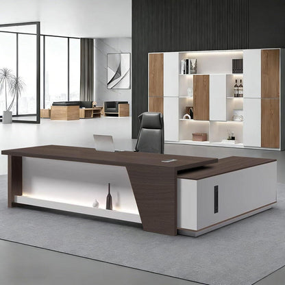 Moderner L-förmiger Schreibtisch mit Stauraum – 150x60x75cm