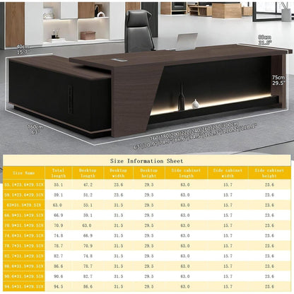 Moderner L-förmiger Schreibtisch mit Stauraum – 200x80x75 cm