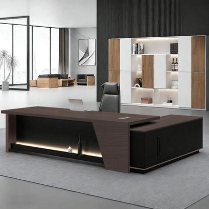 Moderner L-förmiger Schreibtisch mit Stauraum – Großzügiger Bürotisch für Büro & Homeoffice