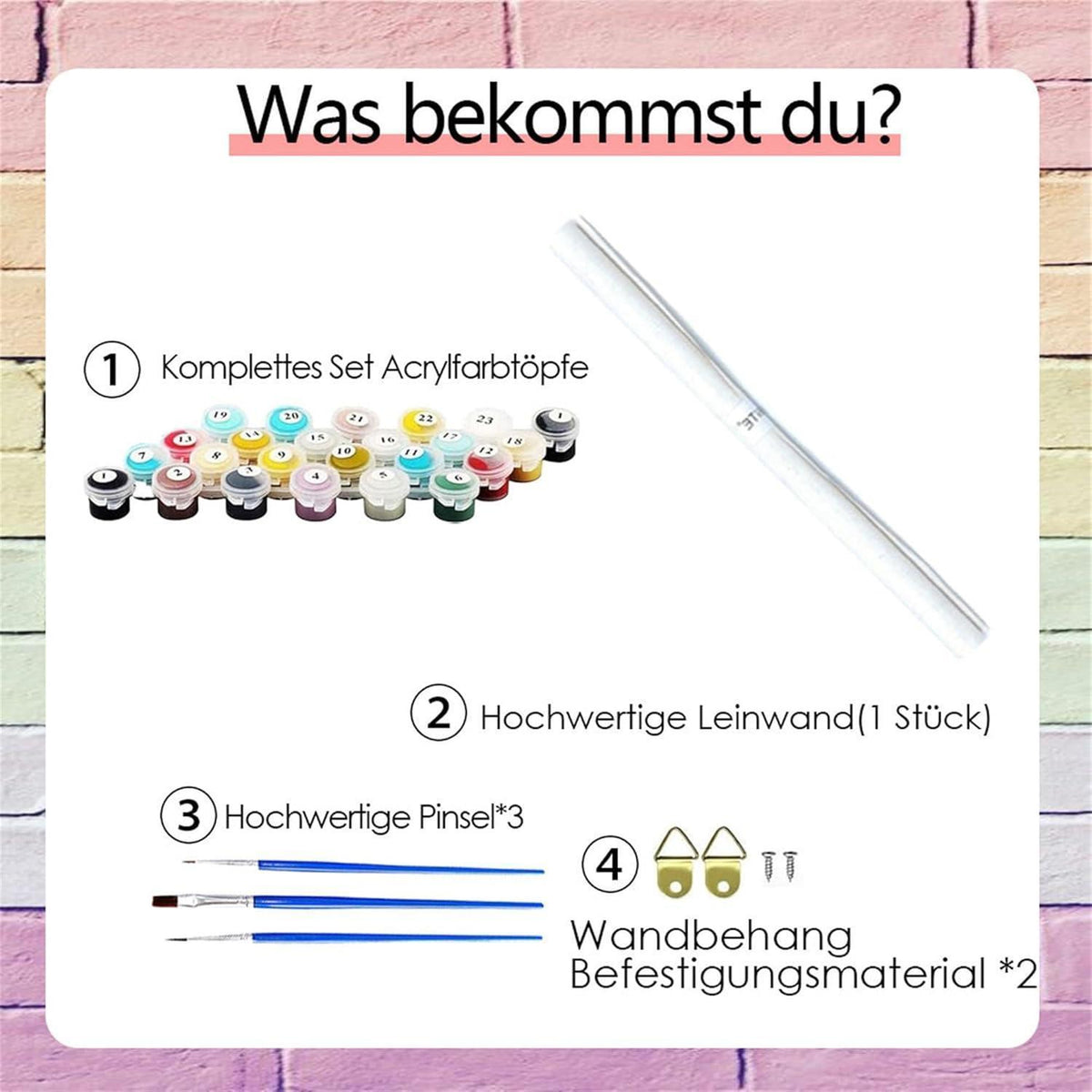 Malen nach Zahlen Landschaft für Erwachsene – DIY Bastelset