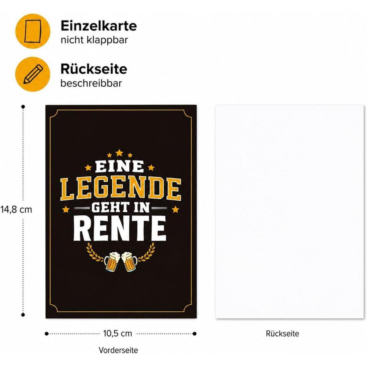 Geschenk zur Rente 2026: 4-teiliges Bierglas Set für Männer
