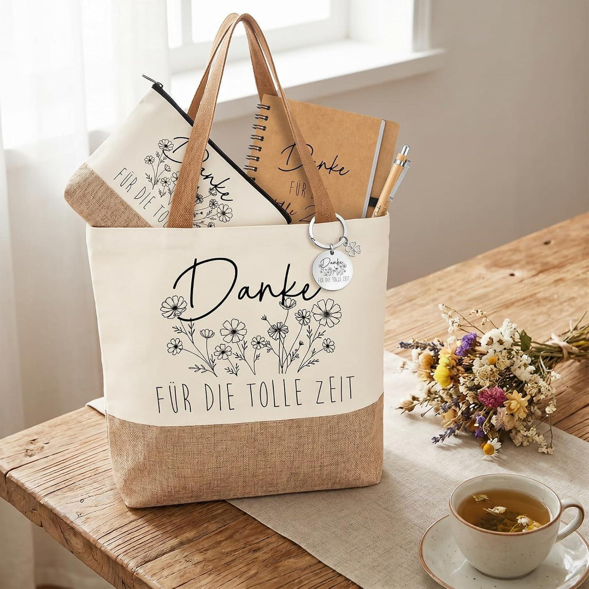 Dankeschön Geschenkset für Kollegin & Freundin – Tragetasche & Co.
