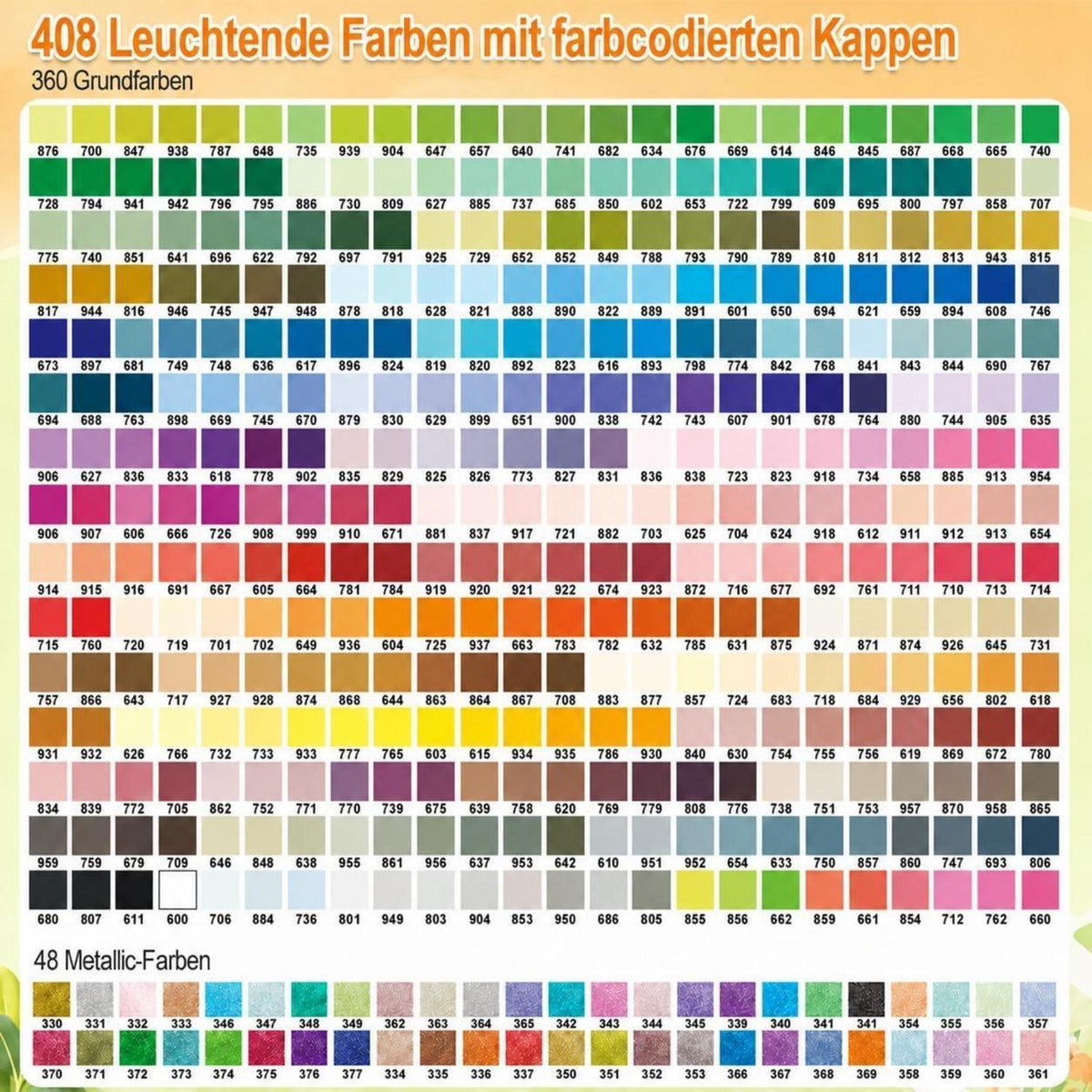 408 Acrylstifte Set für Steine, wasserfest & im Koffer