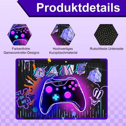 Gaming Teppich Controller Design – Rutschfest & Weich 80x120cm