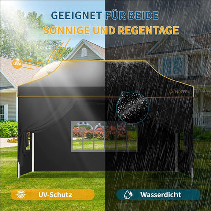 Faltpavillon 3x4,5m – Wasserdicht, Stabil & Winterfest