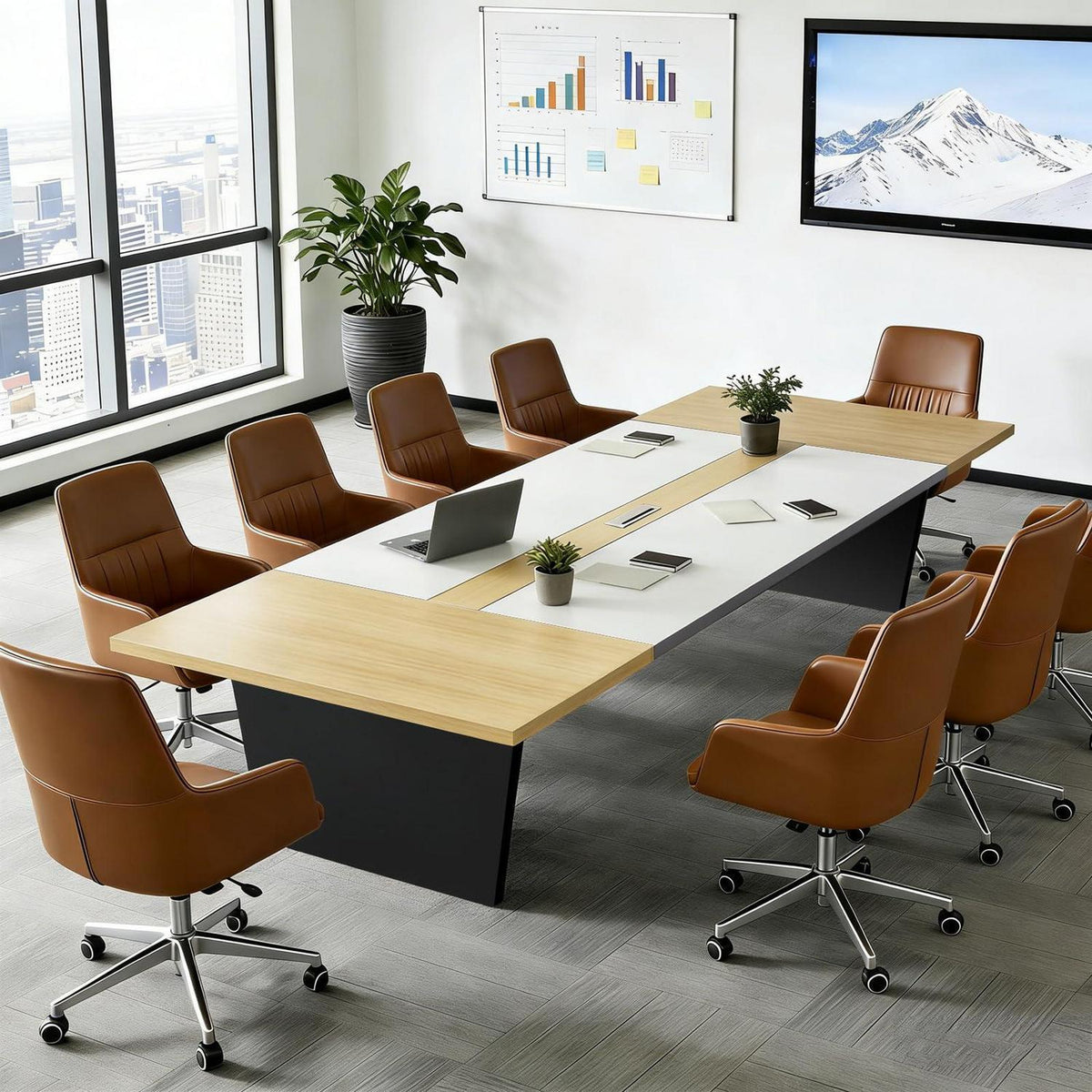 Moderner Konferenztisch Groß – Besprechungstisch für Büro & Meeting