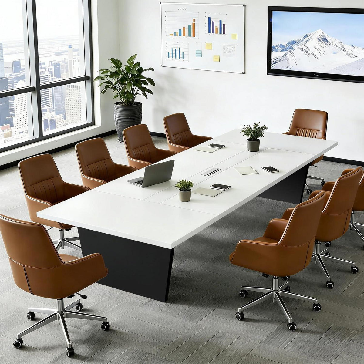 Moderner Konferenztisch Groß – Besprechungstisch für Büro & Meeting