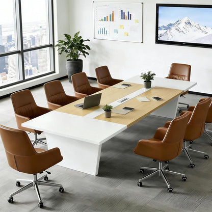 Moderner Konferenztisch 360x100cm – Stabiler Meetingtisch für Büro