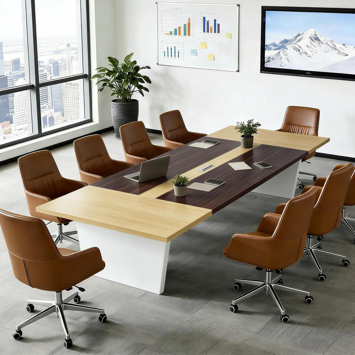 Konferenztisch 160x80cm – Moderner Besprechungstisch für Büro & Meeting