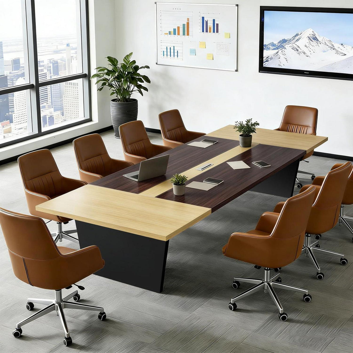 Moderner Konferenztisch Groß – Besprechungstisch für Büro & Meeting