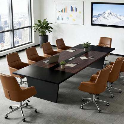 Moderner Konferenztisch 180x120cm – Stabiler Meetingtisch für Büro