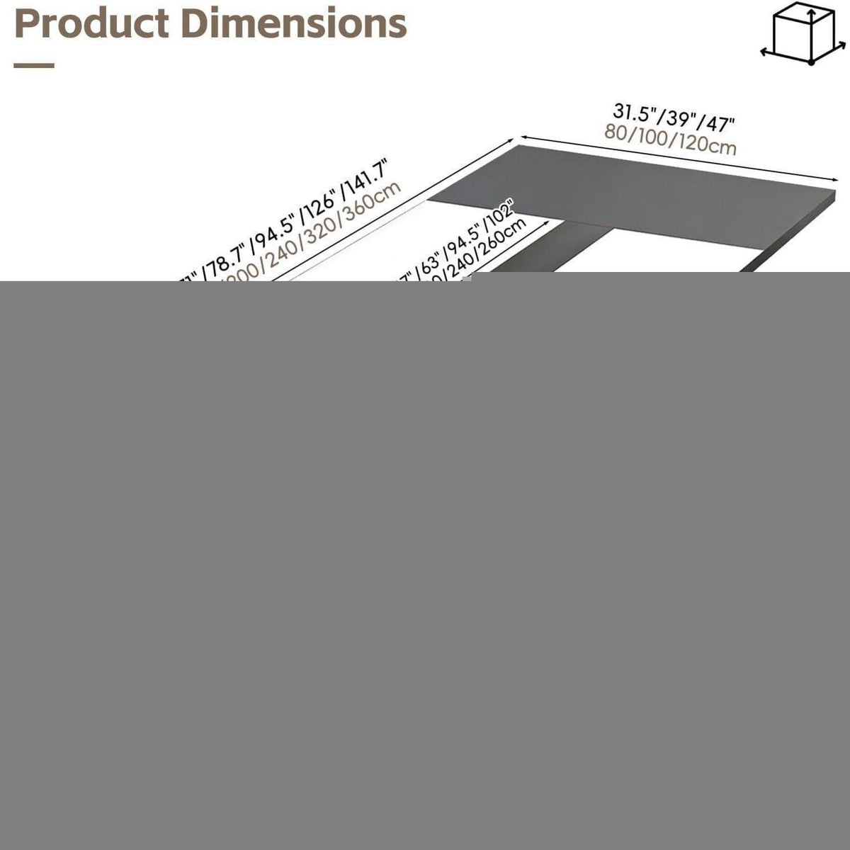 Moderner Konferenztisch 160x80cm – Stabiler Besprechungstisch für Büro