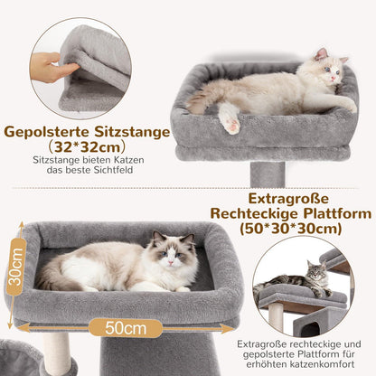 XXL Kratzbaum für Große Katzen – 200 cm, Stabil & Komfortabel