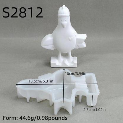 6x Möwe Silikonform Maritim – Gießformen für Kerzen & Seife