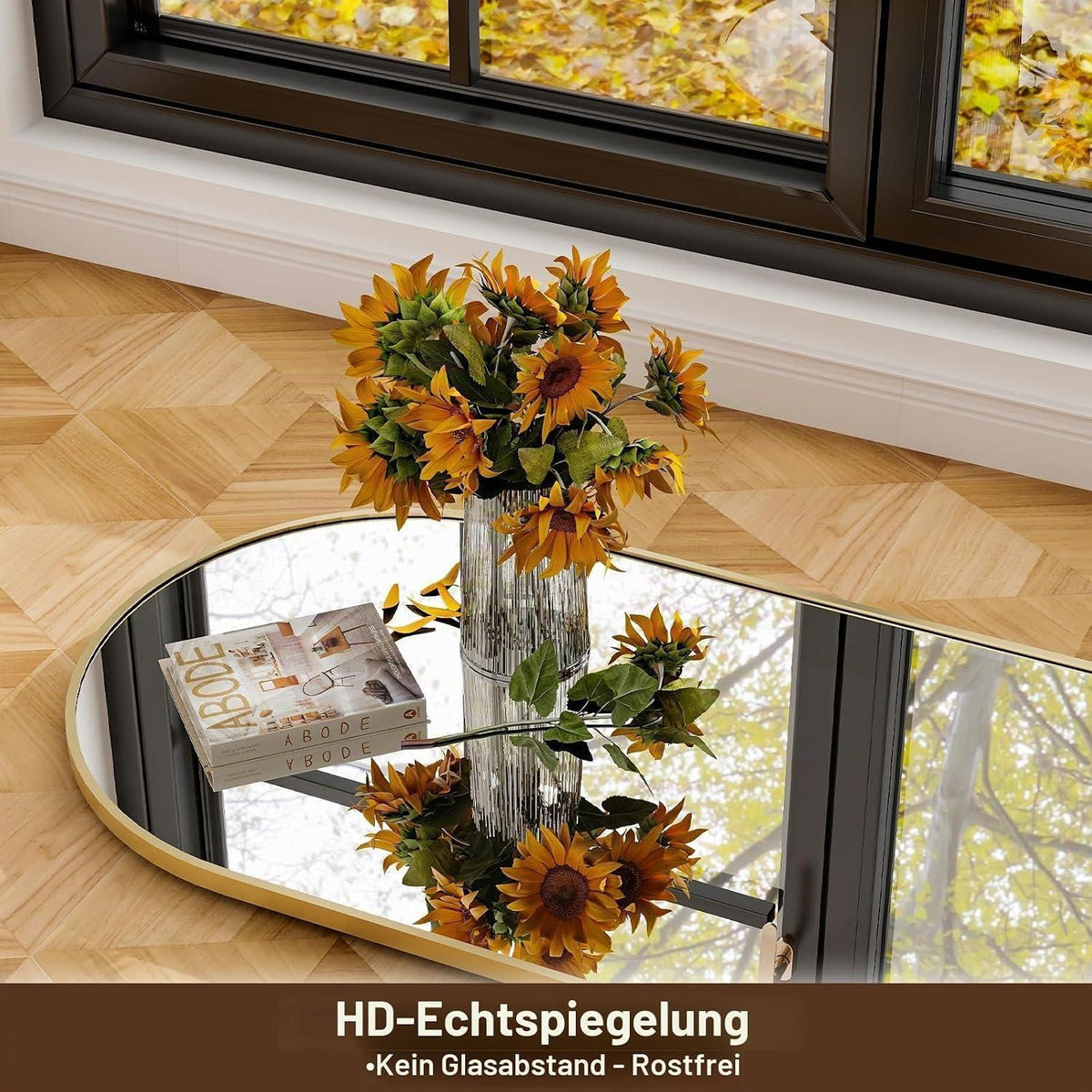 Ganzkörperspiegel 165x57 cm – Stand- & Wandspiegel Gold
