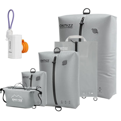 Koffer Organizer Set 5-teilig mit Vakuumbeuteln & Pumpe