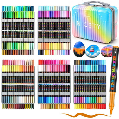 Acrylfarbstifte Set 360 Farben – Wasserfest zum Bemalen & Gestalten