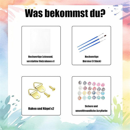 Malen nach Zahlen Tiger für Erwachsene – DIY Bastelset