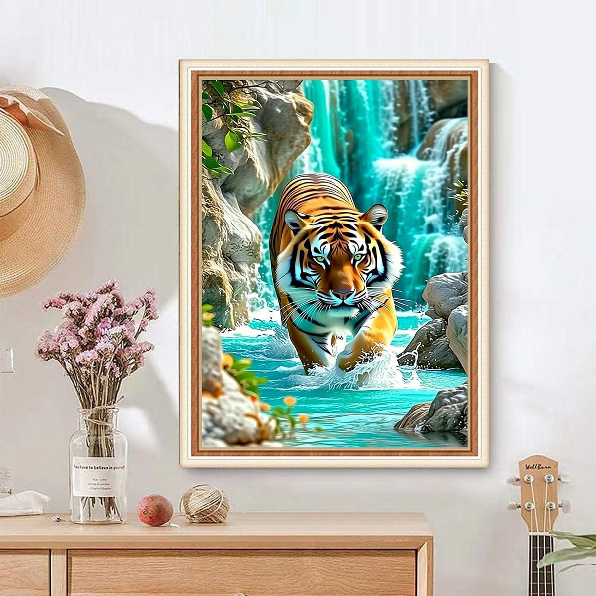 Malen nach Zahlen Tiger für Erwachsene – DIY Bastelset