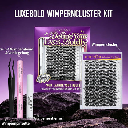 Volume Cluster Lashes Set – 126 Stück für Voluminöse Wimpern