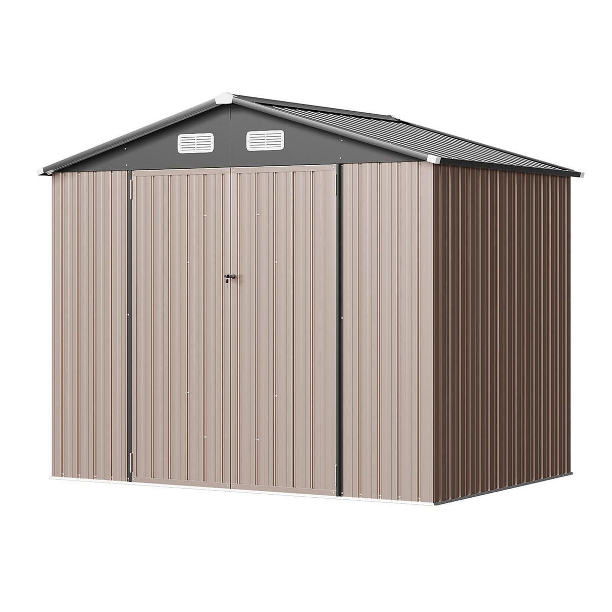 Großes Metallgerätehaus 235x171 cm – Wetterfest & Abschließbar