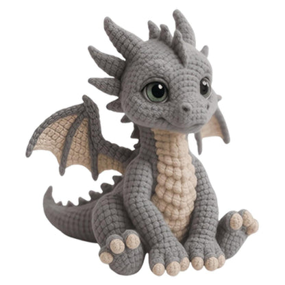 Drachen Häkelset für Anfänger mit Anleitung & Materialien