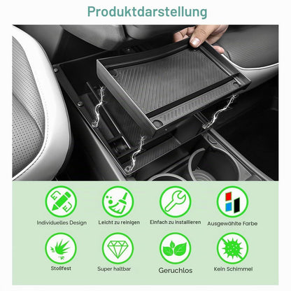 Kia EV3 Organizer Set 3-teilig – Ablage, Getränkehalter, Matte